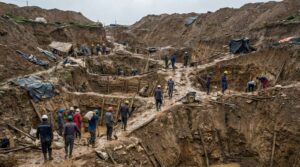 Fig. 1. Illegal mining site.