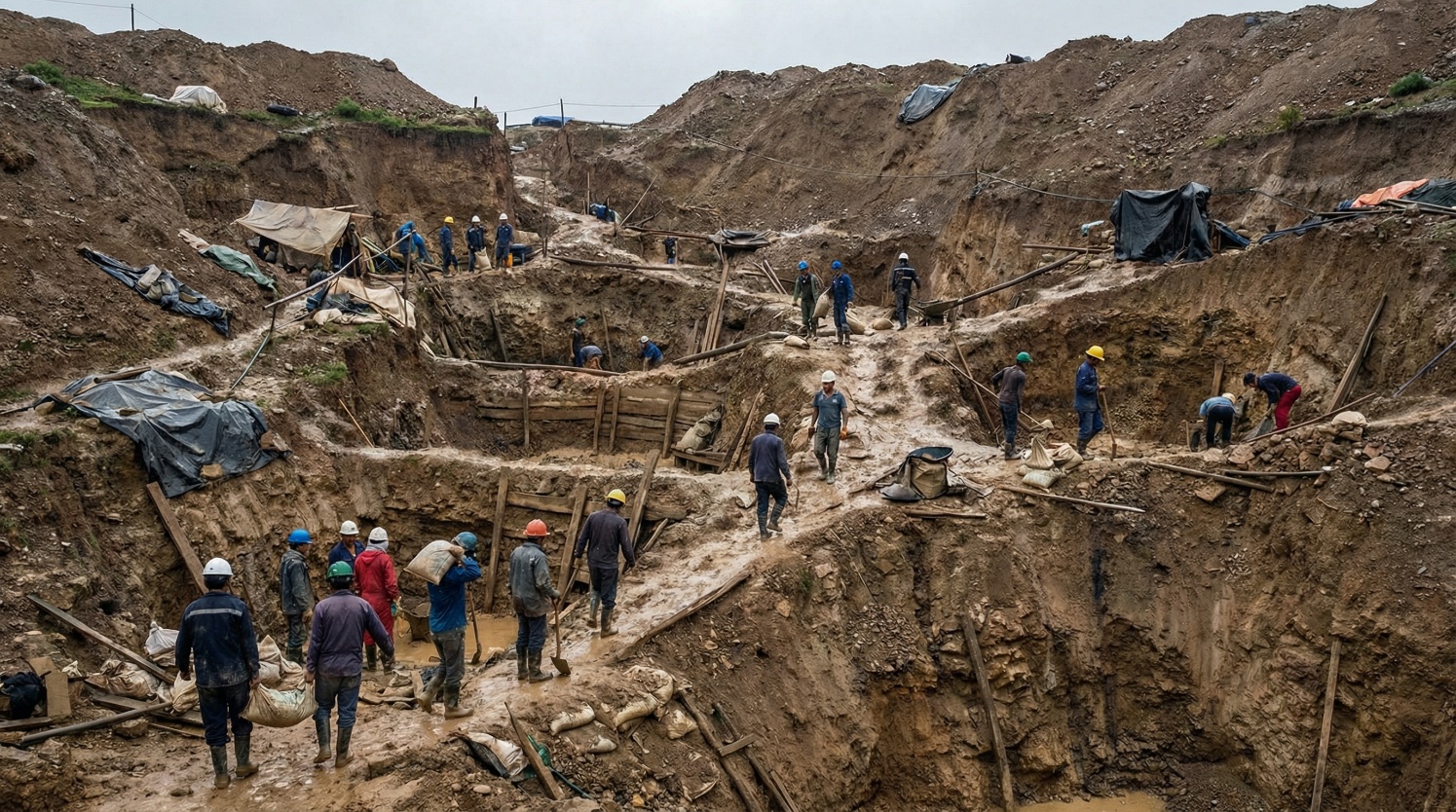 Fig. 1. Illegal mining site.